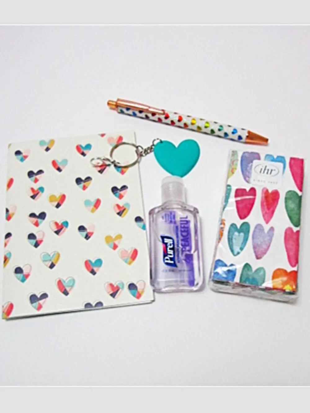 Heart Backpack, Bento Lunch Box, Water Bottle & School Supplies NEW